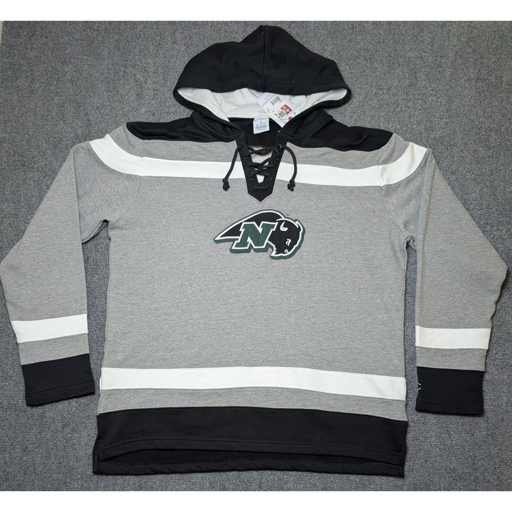 NWT Champion Athletics Hockey Style Pullover Nichols College Bison Massachusetts